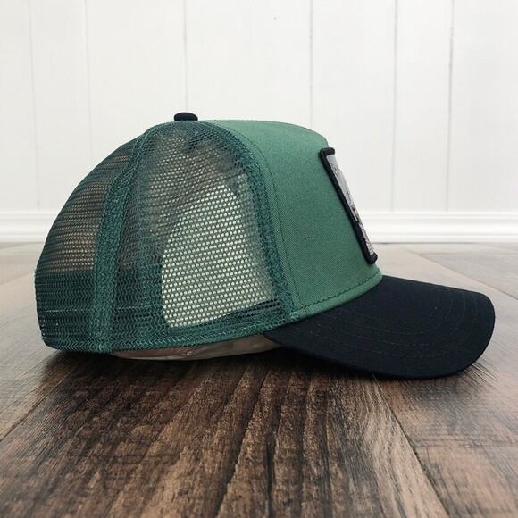 Goorin Bros OG Tortoise Trucker Hat Snap Back Mens One Size Green Black Turtle - Picture 5 of 11